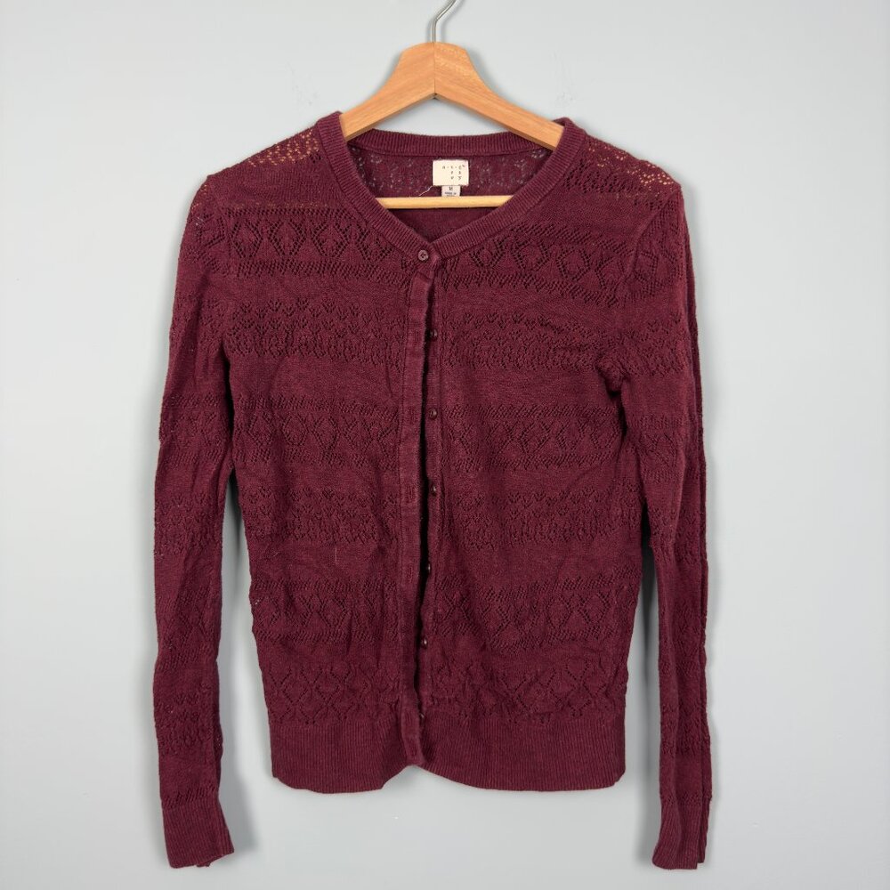 A New Day Women's Lace Knit Cardigan, Size M